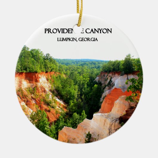PROVIDENCE CANYON - Lumpkin, Georgia Keramisch Ornament (Voorkant)