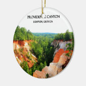 PROVIDENCE CANYON - Lumpkin, Georgia Keramisch Ornament (Links)