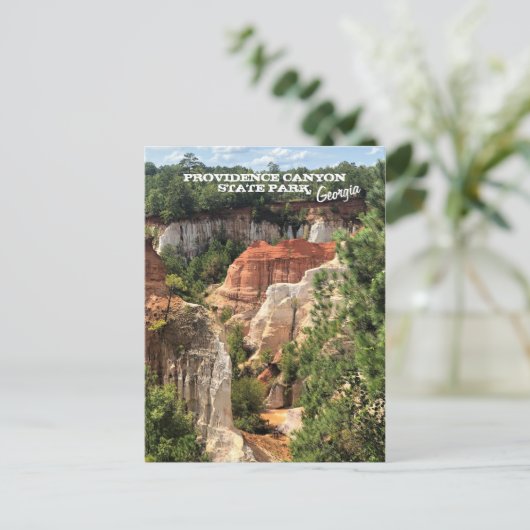 Providence Canyon State Park, Georgia Briefkaart (Staand voorkant)