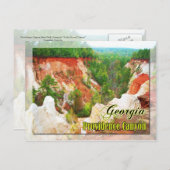 Providence Canyon State Park, Georgia Briefkaart (Voorkant / Achterkant)