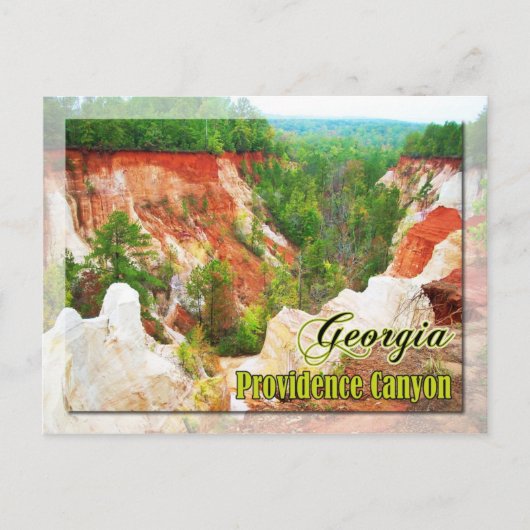 Providence Canyon State Park, Georgia Briefkaart (Voorkant)