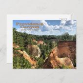 Providence Canyon State Park, Georgia Briefkaart (Voorkant / Achterkant)