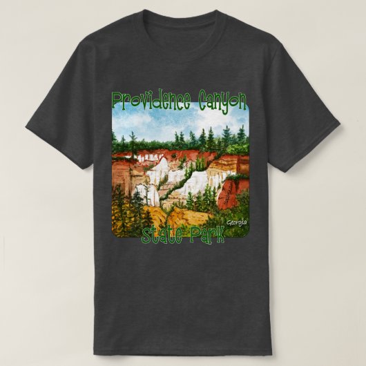Providence Canyon State Park Georgia T-shirt (Design voorkant)