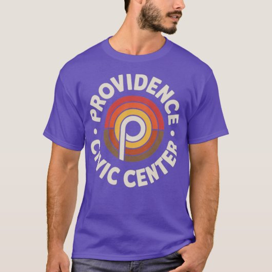 Providence Civic Center Retro jaren 1970 Rhode Isl T-shirt (Voorkant)