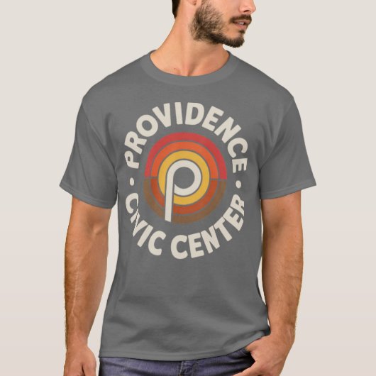 Providence Civic Center Retro jaren 1970 Rhode Isl T-shirt (Voorkant)