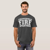 Providence Fire Rescue Rhode Island Firefighter T-shirt (Voorkant volledig)