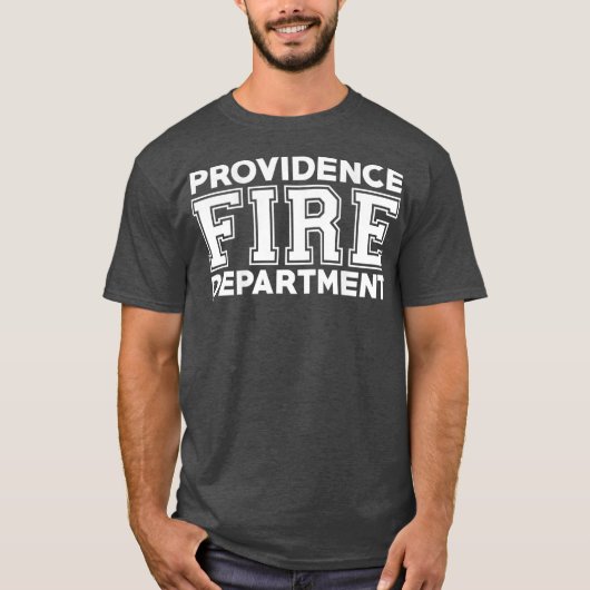 Providence Fire Rescue Rhode Island Firefighter T-shirt (Voorkant)