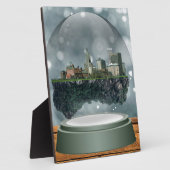 Providence Island Snow Wereldbol Fotoplaat (Zijkant)