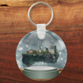 Providence Island Snow Wereldbol Sleutelhanger (Voorkant)