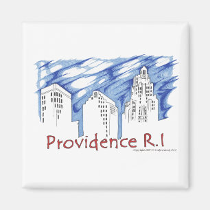 Providence met Blue Skyline Magneet