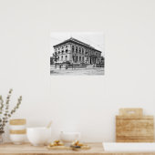 Providence Public Library, 1906. Oude foto Poster (Keuken)