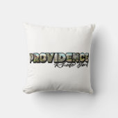 Providence Rhode Island Big Letter T-Shirt Kussen (Voorkant)