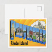Providence, Rhode Island  Big Letters Briefkaart (Voorkant / Achterkant)