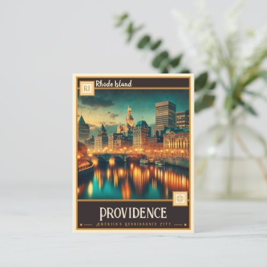 Providence, Rhode Island |  Briefkaart (Staand voorkant)