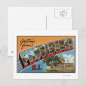Providence, Rhode Island (Capital Building) Briefkaart (Voorkant / Achterkant)