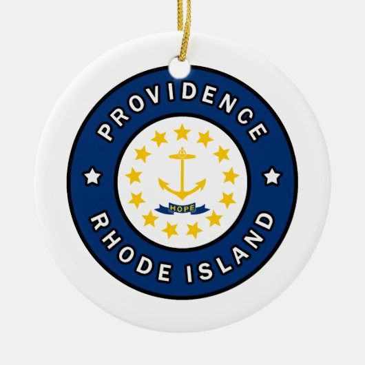 Providence Rhode Island Keramisch Ornament (Voorkant)