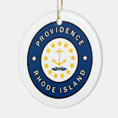 Providence Rhode Island Keramisch Ornament (Links)