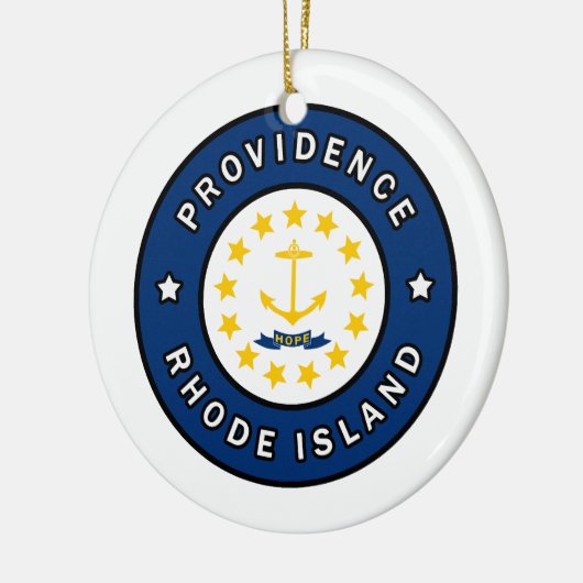 Providence Rhode Island Keramisch Ornament (Links)