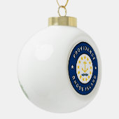 Providence Rhode Island Keramische Bal Ornament (Links)