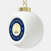 Providence Rhode Island Keramische Bal Ornament (Rechts)