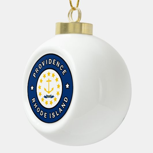 Providence Rhode Island Keramische Bal Ornament (Rechts)