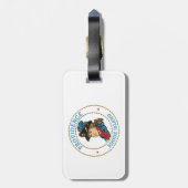 Providence Rhode Island koloniaal Bagagelabel (Achterkant verticaal)