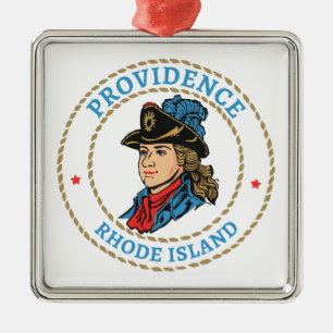 Providence Rhode Island koloniaal Metalen Ornament