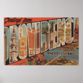 Providence, Rhode Island - Large Letter Scenes 2 Poster (Voorkant)