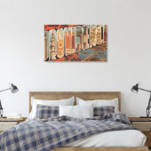 Providence, Rhode Island - Large Letter Scenes Canvas Afdruk (Insitu (Slaapkamer))