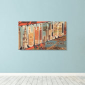 Providence, Rhode Island - Large Letter Scenes Canvas Afdruk (Insitu (Houten vloer))