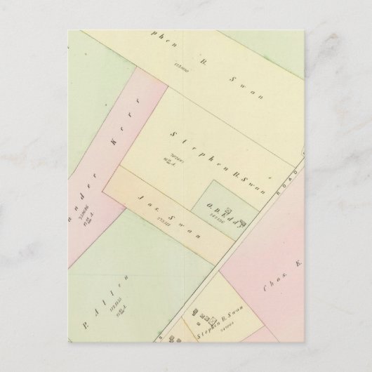 Providence Rhode Island Map Briefkaart (Voorkant)
