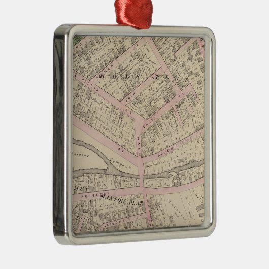 Providence Rhode Island Metalen Ornament (Rechts)