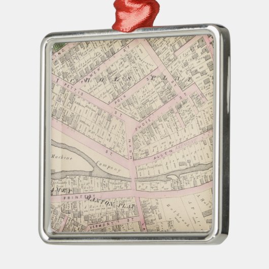 Providence Rhode Island Metalen Ornament (Links)