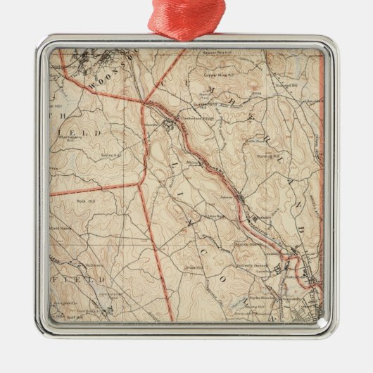 Providence, Rhode Island Metalen Ornament (Voorkant)