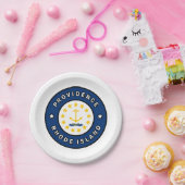 Providence Rhode Island Papieren Bordje (Feest)