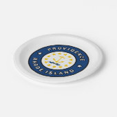 Providence Rhode Island Papieren Bordje (Gekanteld)