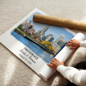 Providence Rhode Island Poster, Aquarel, Op Maat Poster
