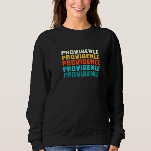 Providence Rhode Island Ri Retro Collectio Trui (Voorkant)