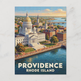 Providence Rhode Island Rivierfront Reis Briefkaart