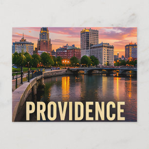 Providence Rhode Island Rivierfront Reis Cadeau Briefkaart