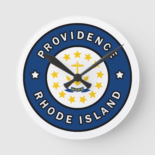 Providence Rhode Island Ronde Klok (Voorkant)