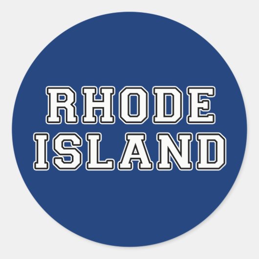 Providence Rhode Island Ronde Sticker (Voorkant)