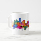 Providence Rhode Island Skyline Koffiemok (Voorkant links)
