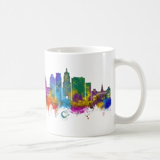 Providence Rhode Island Skyline Koffiemok (Rechts)