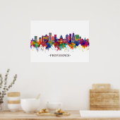 Providence Rhode Island Skyline Poster (Keuken)