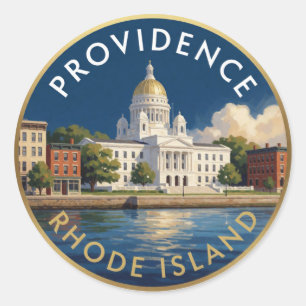Providence Rhode Island State House 🌴 Ronde Sticker