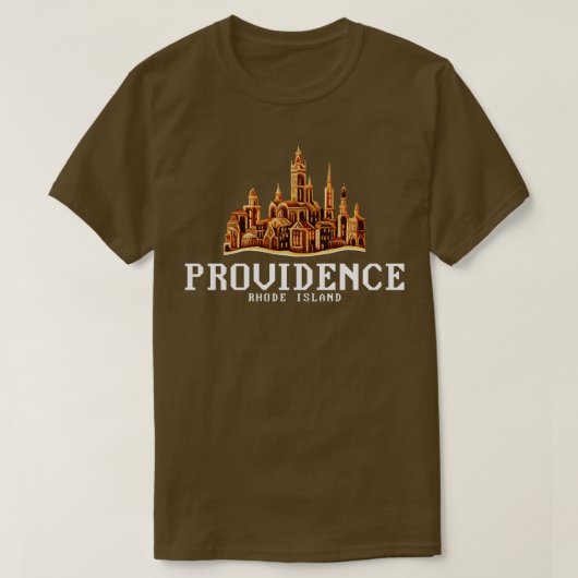 Providence Rhode Island T-shirt (Design voorkant)