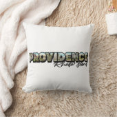 Providence Rhode Island T-shirt met grote letters Kussen (Deken)
