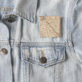 Providence, Rhode Island Vierkante Button 5,1 Cm (In situ)