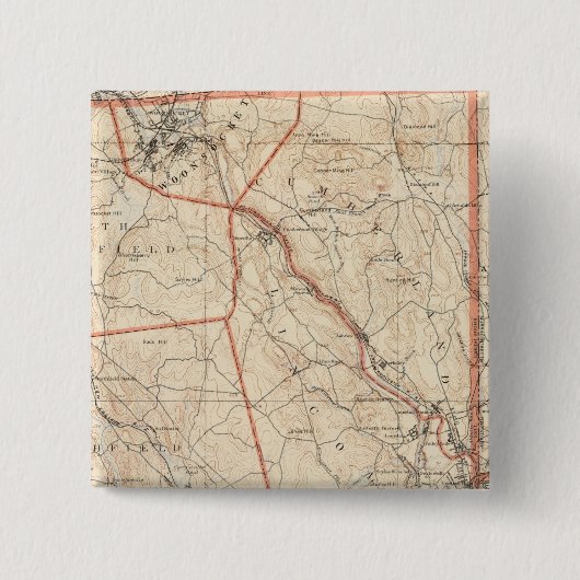 Providence, Rhode Island Vierkante Button 5,1 Cm (Voorkant)